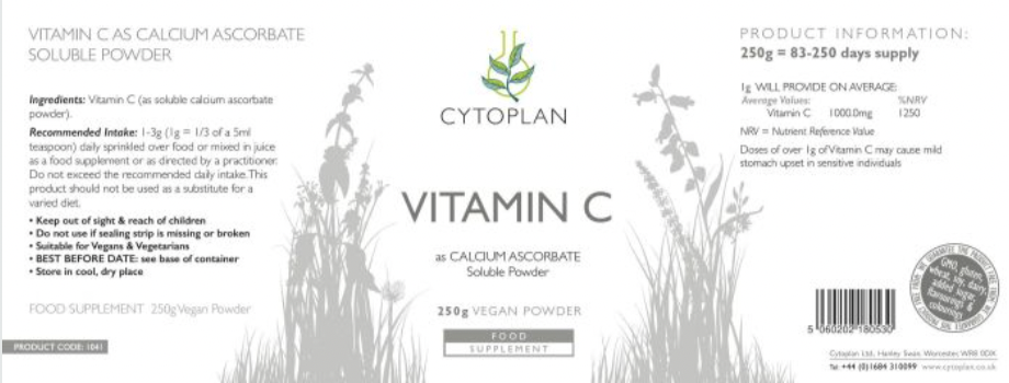 Vitamin C As Calcium Ascorbate Powder Cytoplan