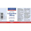 Picture of L-Carnitine 500mg (Lamberts)